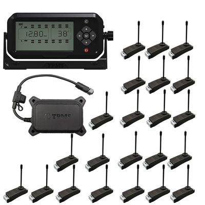 22 Wheel 433.92HMz Truck Tire Pressure Sensor RS232 Truck TPMS System