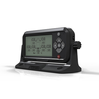 Truck Digital Tyre Pressure Monitor High Definition Car TPMS Eight Tires