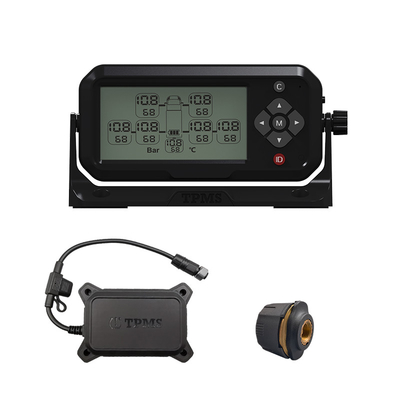 Toggle Switches TPMS Solutions RS232 Signal LCD Display Truck TPMS For 2-22 Wheeels
