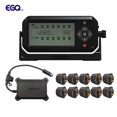 10 wheels external sensor, repeater, receiver tire pressure monitoring system