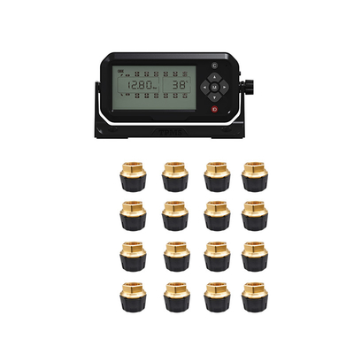 16 wheel OTR external sensors, repeaters, receivers tire pressure monitoring system