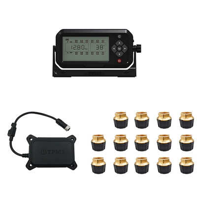 14 wheel OTR external sensors, repeaters, receivers tire pressure monitoring system