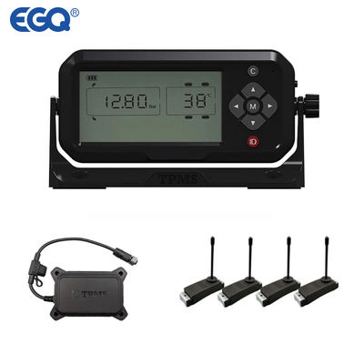 Motorhome Trailer Digital Tire Pressure System Display Bundled Sensors with Waterproof Reapter