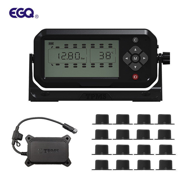 12mA Tyre Pressure Monitor System 16 Paste Type Sensor Wheel 433.92MHz 203 Psi Car TPMS