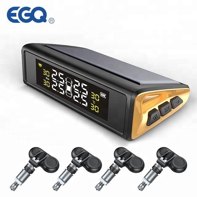 Best quality promotional Voice alarm Auto-Alarm Solar Power TPMS Tire Pressure Monitor Tire pressure monitoring