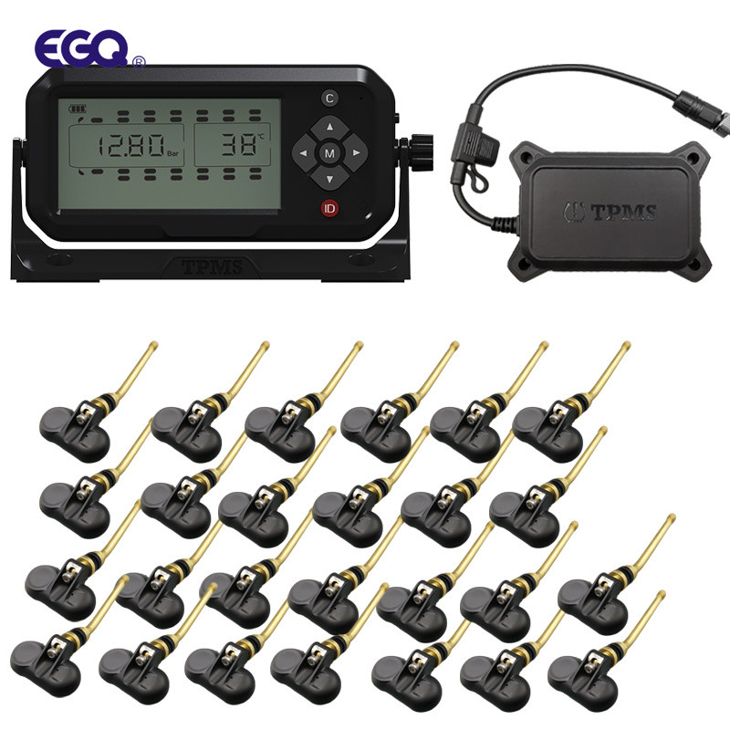 26 wheel Valve stem sensor, repeater and receiver tire pressure monitoring system